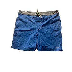 Orvis Men's Blue Gray Drawstring Jackson Quick Dry Boardshort Size 2XL NWT